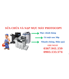Chuyên sửa chữa máy photocopy tận nơi tại Hóc Môn