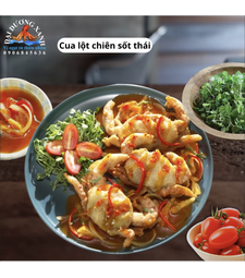 Côg thức làm món cua lọt chiên sốt tahsi ngon tê tái