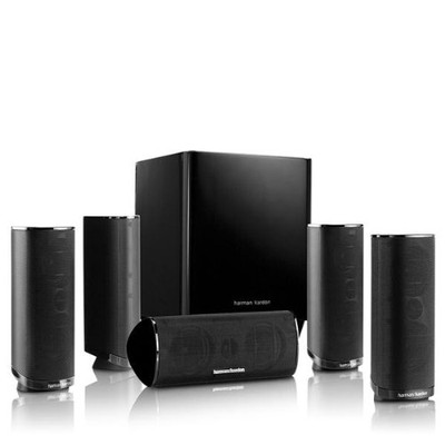 Bộ loa giải trí tại gia Harman Kardon HKTS 16BQ 5.1 Channel Home Theater Speaker Package Black