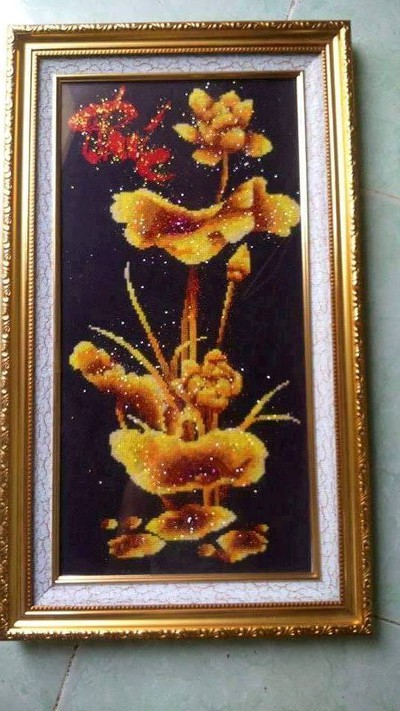 Tranh Thêu Phúc Lộc Thọ