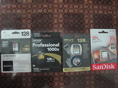Thẻ nhớ Sony, Lexa, PNY SDXC 128GB cho máy ảnh, máy quay. Quay phim Full HD, 4K, chụp ảnh raw