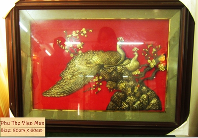 Tranh đồng Vinh Hoa Phú Quý