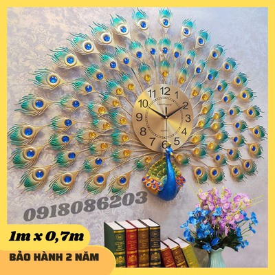 đồng hồ treo tường con công