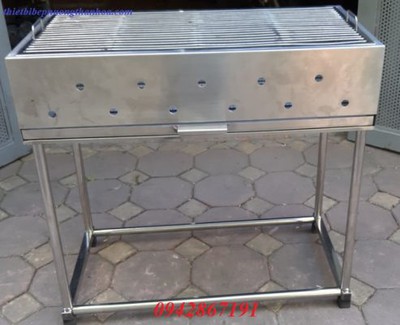 Bếp nướng than hoa ngoài trời hình chữ nhật giá rẻ ưu đãi