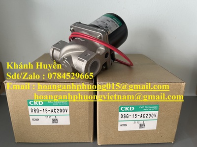 Van ngắt gas CKD DSG 15 AC200V chính hãng giá rẻ