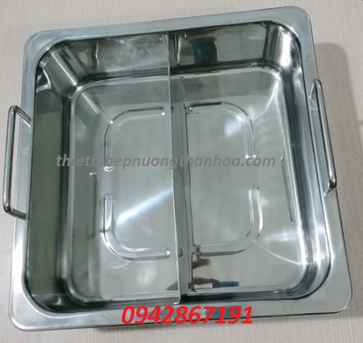 Mua nồi lẩu inox 2 ngăn vuông – tròn chất lượng giá rẻ ở đâu