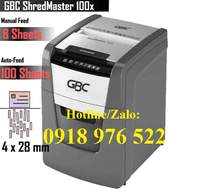 Máy hủy giấy GBC 100X Auto Feed Paper Shredder