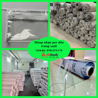 màng nhựa pvc trắng trong