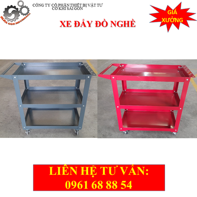 Xe đẩy dụng cụ đồ nghê 3 tầng model CKSG-8202