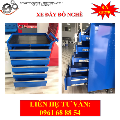 Xe đẩy dụng cụ đồ nghề 5 ngăn model CKSG-8403