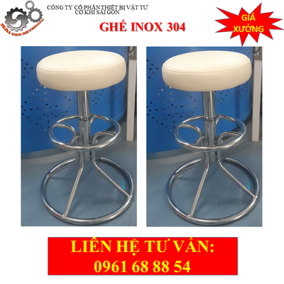 Ghế phòng thí nghiệm inox bọc nệm model CKSG-9107