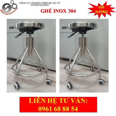 Ghế phòng thí nghiệm inox model CKSG-9115