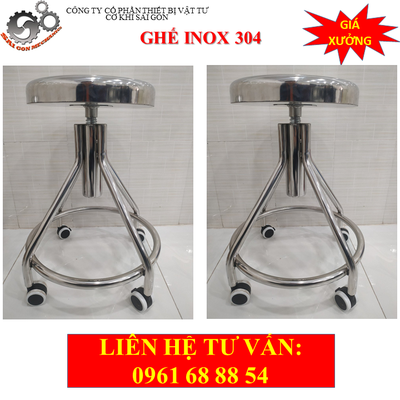 Ghế phòng thí nghiệm inox model CKSG-9116