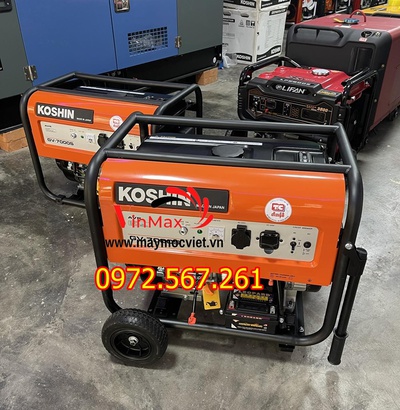 Máy phát điện xăng Nhật Bản Koshin GV 7000S 5.5KVA