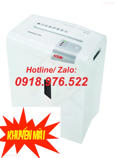 Máy hủy giấy HSM Shredstar X10