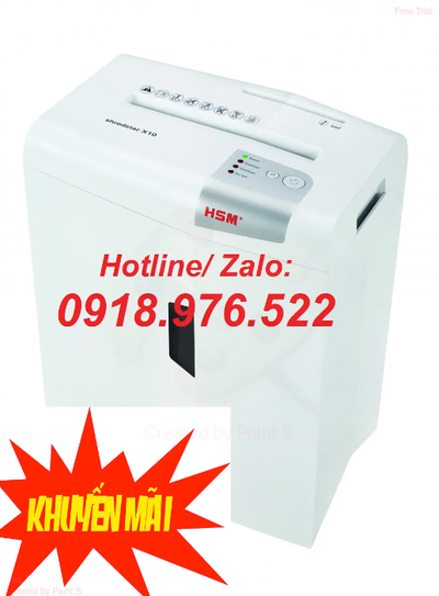 Máy hủy giấy HSM Shredstar X10