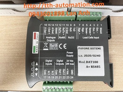 Đầu cân Điện tử Pavone Sistemi DAT 100 Analog