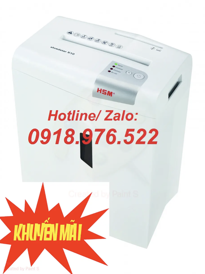 Máy hủy tài liệu HSM Shredstar X10 4,5 x 30