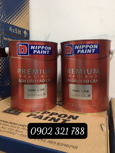 Sơn kẻ vạch Nippon Road Line màu trắng