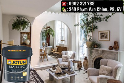 Sơn nội thất cao cấp Majestic Bóng Sang Trọng 15L