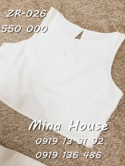 Ảnh số 77: ZR-026 _ SET ÁO CROPTOP & VÁY TRẮNG ZARA - Giá: 550.000