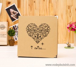 Ảnh số 60: Album DIY Gáy càng cua hình tim I Miss 12 inch  60 trang K1149 950g. - Giá: 180.000