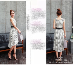 Ảnh số 81: Đầm chấm bi vạt xéo 1352200 - Giá: 245.000