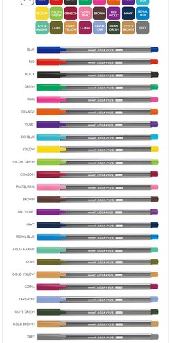 Ảnh số 8: Bút dạ màu Monami AQUA- PLUS B0196 10g. - Giá: 12.000