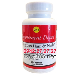 Ảnh số 2: Gorgeous Hair & Nails 20.1 - Viên Uống Chống Rụng Tóc, Giúp Tóc Mọc Dày Hơn - Giá: 950.000