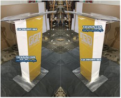 Ảnh số 4:  Bục phát biểu được cắt uốn theo thiết kế