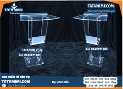 Ảnh số 3:  Bục phát biểu được cắt uốn theo thiết kế