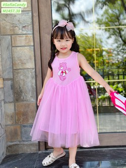 Ảnh số 13: Váy cotton gấu dâu - Giá: 99.000