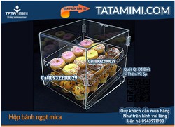 Ảnh số 1: Hộp mica đựng bánh ngọt