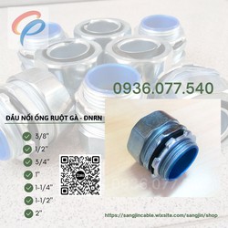 Ảnh số 1: Đầu nối ống ruột gà ren ngoài phi 3/8" - D16
