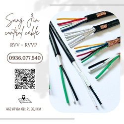 Ảnh số 3: Cáp điều khiển Sangjin 4 x 0.5 mm2 - cáp tín hiệu mềm RVV không chống nhiễu