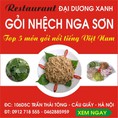 Gỏi Nhệch Nga Sơn Top 5 món gỏi nổi tiếng Việt Nam