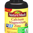 Nature made calcium magnesium D3, bổ xung canxi và D3