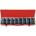 Bộ tuýp,bộ khẩu Kingtony 1 inch gồm 8 khẩu dùng cho súng bắn bulong 1 inch,đầu tuýp 1 inch lắp cho súng làm lốp xe ô tô