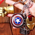 Móc khóa Avengers: Iron man, Hulk, Thor, Captain America chất liệu hợp kim, giá bình dân