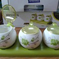 Bộ 3 lọ gia vị sứ Green Rose 190k