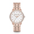 Đồng hồ nữ MICHAEL KORS MK3237 NINI White Logo Rose Gold Tone Crystal Glitz Women s Watch