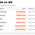 Vé máy bay đi Nha Trang, Đà Nẵng, Tuy Hoà, Huế...