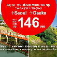 Vé máy bay đi Osaka, Seoul giá rẻ