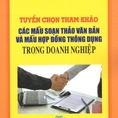 Tuyển chọn mẫu hợp đồng thông dụng mới nhất dùng trong doanh nghiệp
