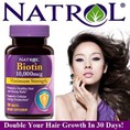 BIOTIN 10,000mg 100 tablets Viên hỗ trợ mọc tóc NATROL từ Mỹ.