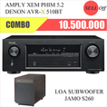 Amply 5.1 Denon 510 kèm Sub Jamo 260 giá quá Sock