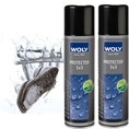 WoLy Protector 3 3 bình xịt chống nước, ngăn bụi bẩn cho giày vải. giày da, công nghệ Đức.