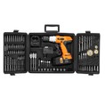 Bộ máy khoan mài và vặn ốc vít dùng pin 92 món DC Tools D003C 21.6V