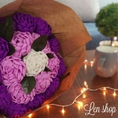 Hoa hồng giấy xoắn bó to