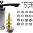 Bộ khuôn, Dụng Cụ Tạo kiểu Bánh Quy và bơm kem inox Biscuits, máy làm bún tươi, máy làm mỳ tươi
